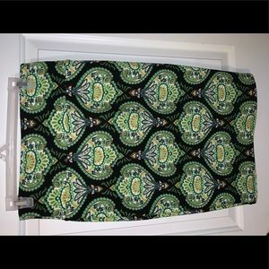 Lularoe Cassie pencil skirt green